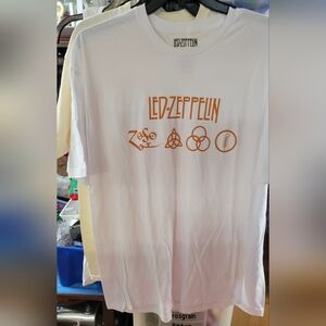 Led Zepprlin White T-Shirt Unisex 2xl New